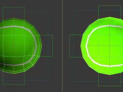 SPORT---TENNIS---Ball tennis ball Free low-poly 3D model