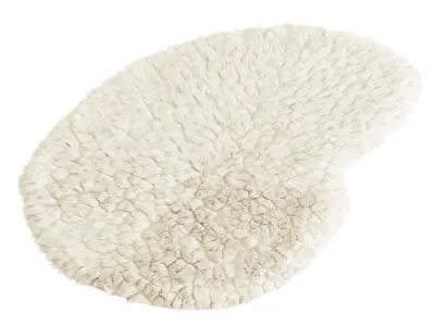Residue Shaggy rug 3D model