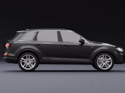 Audi Q7 Tfsi e Black 3D model