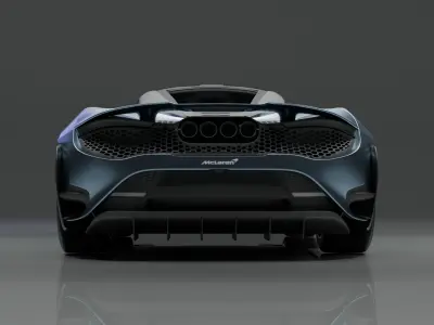 High Quality McLaren 765L With Interior 3D Model 3D model