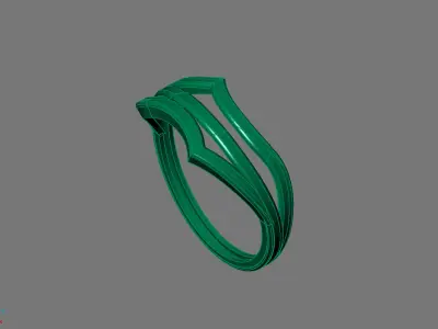 Women Ring Plain Ring Ready STL 3DM Models Womens Rings 3D print model 25