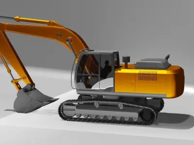 HITACHI 250 LCH ZAXIS 3D MODEL 3D model