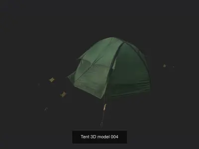 Tent 3D model 3D Model Collection