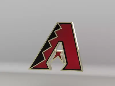 MLB Arizona Diamondbacks Team Logo 3D model