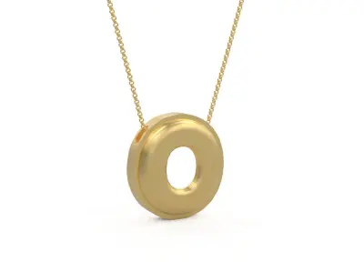 Model 1198 O Initial Letters Charm Balloon 20mm 3D print model