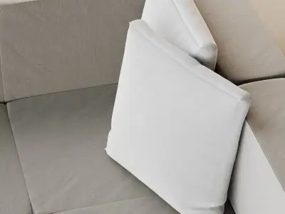 Modular sofa MAGS Low-poly 3D model