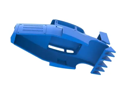 Shell of Hot rod Version 2 Scale 1 to 25 3D print model