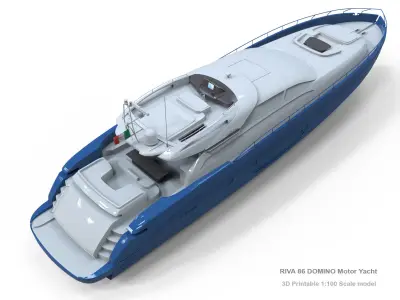 RIVA 86 DOMINO Yacht 3D print model