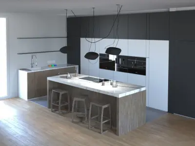 Kitchen v3 3D model