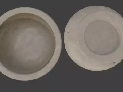Stone vase and bowl FREE Free low-poly 3D model
