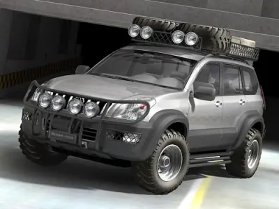 Toyota LandCruiser offroad 3D model