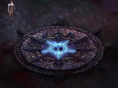 Stone Blood Birds Secret Room - Magic Table 01 3D model