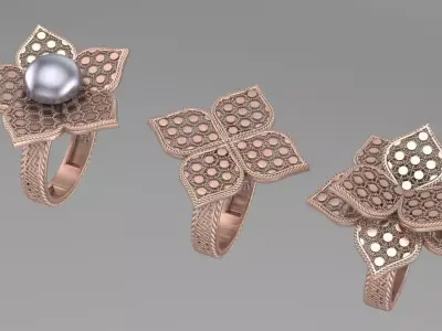 New arabic fuison rings 3D print model