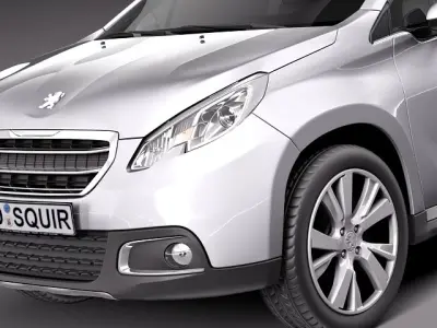 Peugeot 2008 2014 3D model