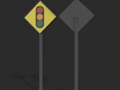 Road Signs  3D model