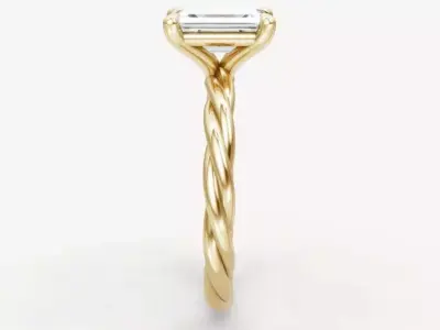 Twist ring 02 3D print model