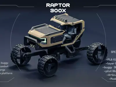 Raptor 300x Buggy  3D print model