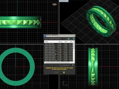 Inspired by Bvlgari B Zero1 Rock Ring 3D print model