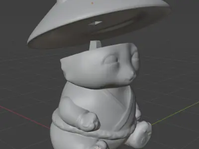 Onigiri Cat figurine Art Toy Free 3D print model