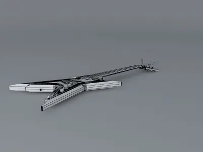 255 Razorback guitar Free 3D model