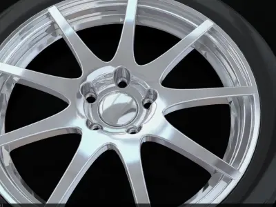 wheel ring keychain 3d model Free 3D print model