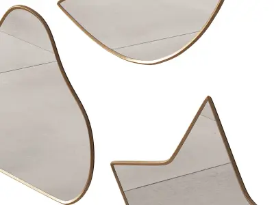 343 kids decoration mirrors Uyova Brass by La Redoute Interieurs 3D model