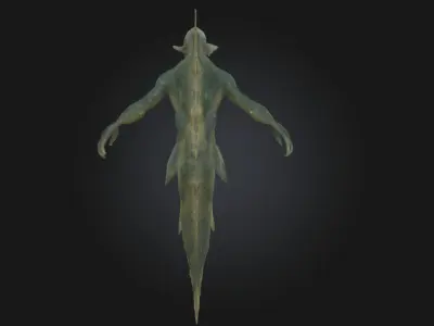Serpent Shade Mysterious Snake Creature Model  3D model