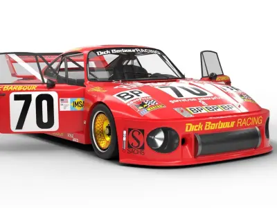 Porsche 935 Le Mans 1979 Barbour Racing 2nd Place 3D model