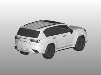 Lexus LX600 3D model