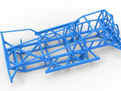 Frame of BriSCA Formula 1 Stock Car Scale 1 to 25 3D print model