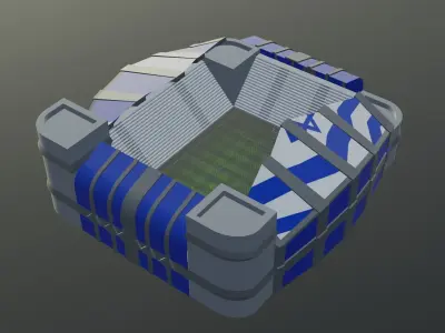 Football Stadium - Israel Low-poly 3D model