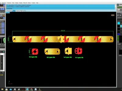 Luxury Geometric Link Bracelet Jewelry 3D Model 4198 3D print model