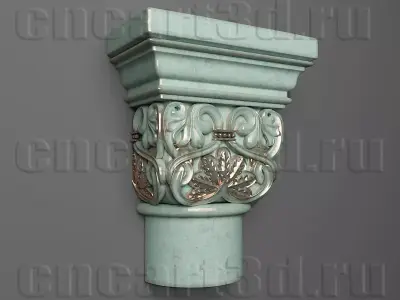 Capital ornate corbel 3D print model