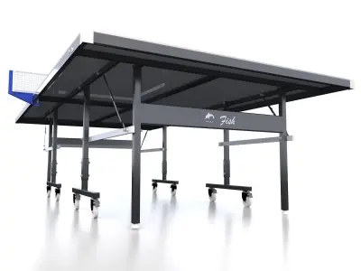 Table Tennis with paddles - Ping pong 3D model