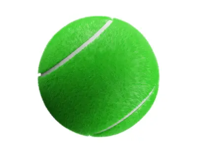 Tennis Ball  Low-poly 3D model
