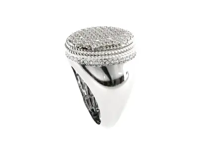 Fancy mens ring 3D print model