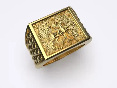 Mens  Ring 3D print model