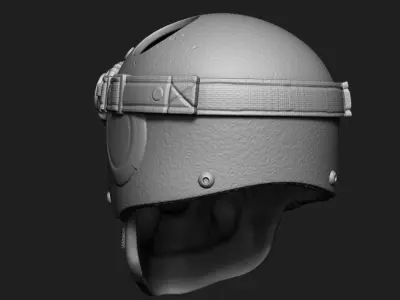 skull pendant jewelry Biker helmet vol3  3D print model