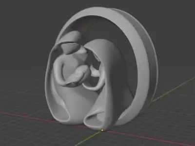 Jesus Born Nativity Statue STL  3D print model