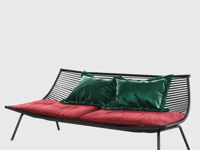 RODA LAZE Garden sofa 3D model