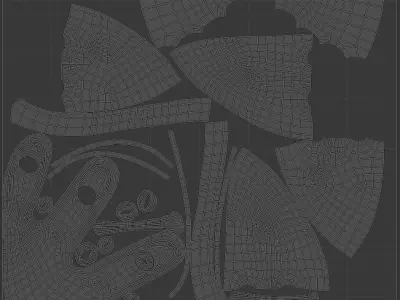 Bwami African mask 3D model