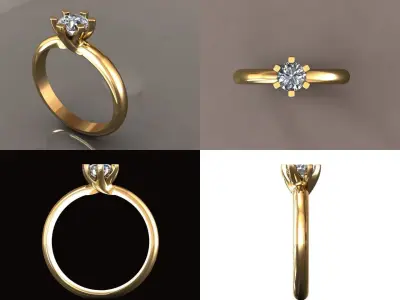 ring gold Free 3D print model