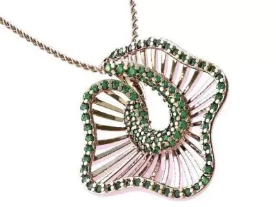Jewelry Set Elegant Gold 3D print model