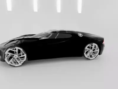 Bugatti Chiron car blender model 3D model