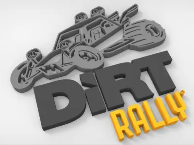 Dirt Rally 3D Logo Animation Free 3D print model
