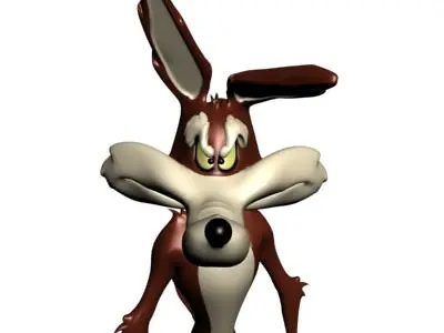 Wile e coyote Low-poly 3D model