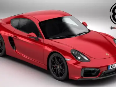 Porsche Cayman GTS 2015 3D model