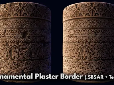 Ornamental Plaster Border Texture