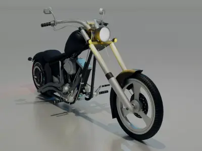 Saxon Motorcycle 3D model
