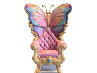 Butterfly Throne 3D model